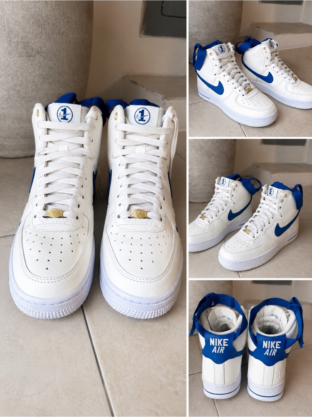NEVER WORN Nike Air Force 1 High SE "40th Anniversary” - Sail Blue Jay Size 7